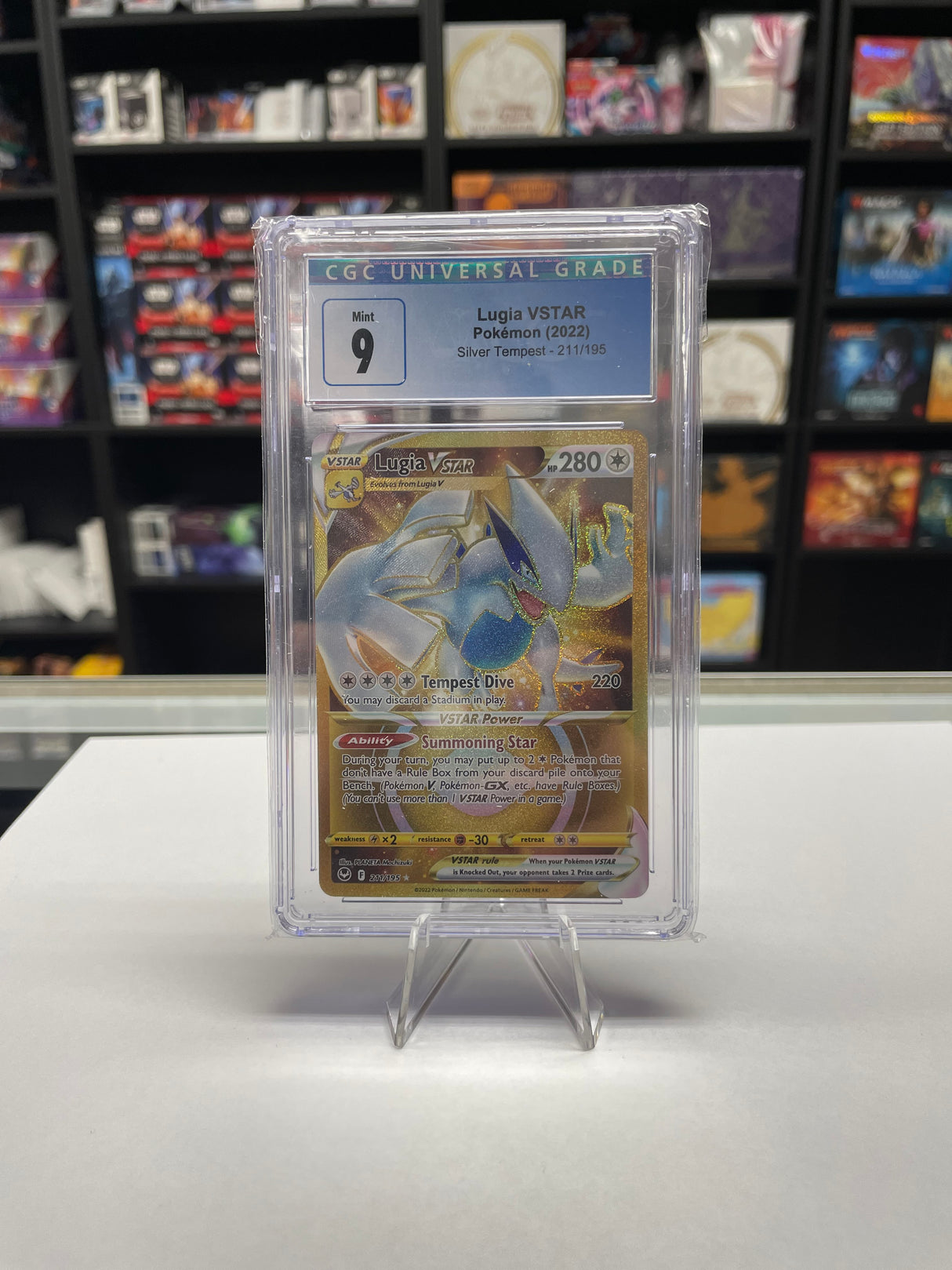 Lugia VSTAR (Secret) (211) - [Graded CGC 9] SWSH12: Silver Tempest (SWSH12)