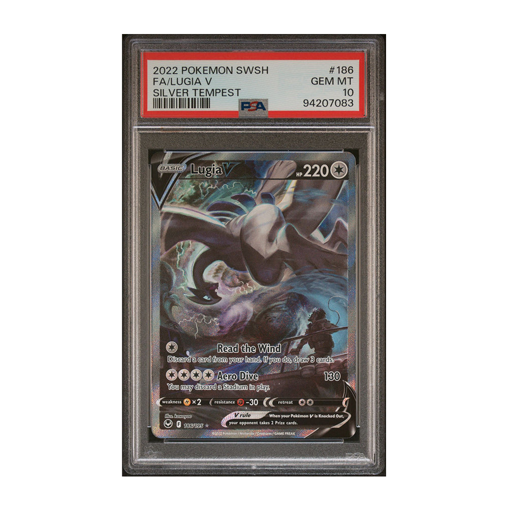 Lugia V (Alternate Full Art) [Holo, Graded PSA 10] - SWSH12: Silver Tempest (SWSH12)