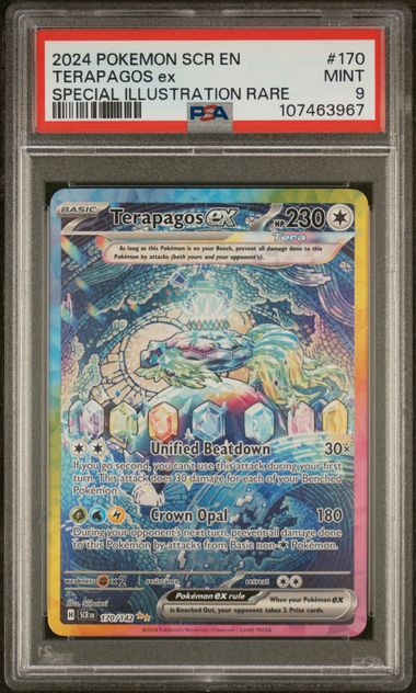 Terapagos ex #170 - [Graded PSA 9] SV07: Stellar Crown (SCR)