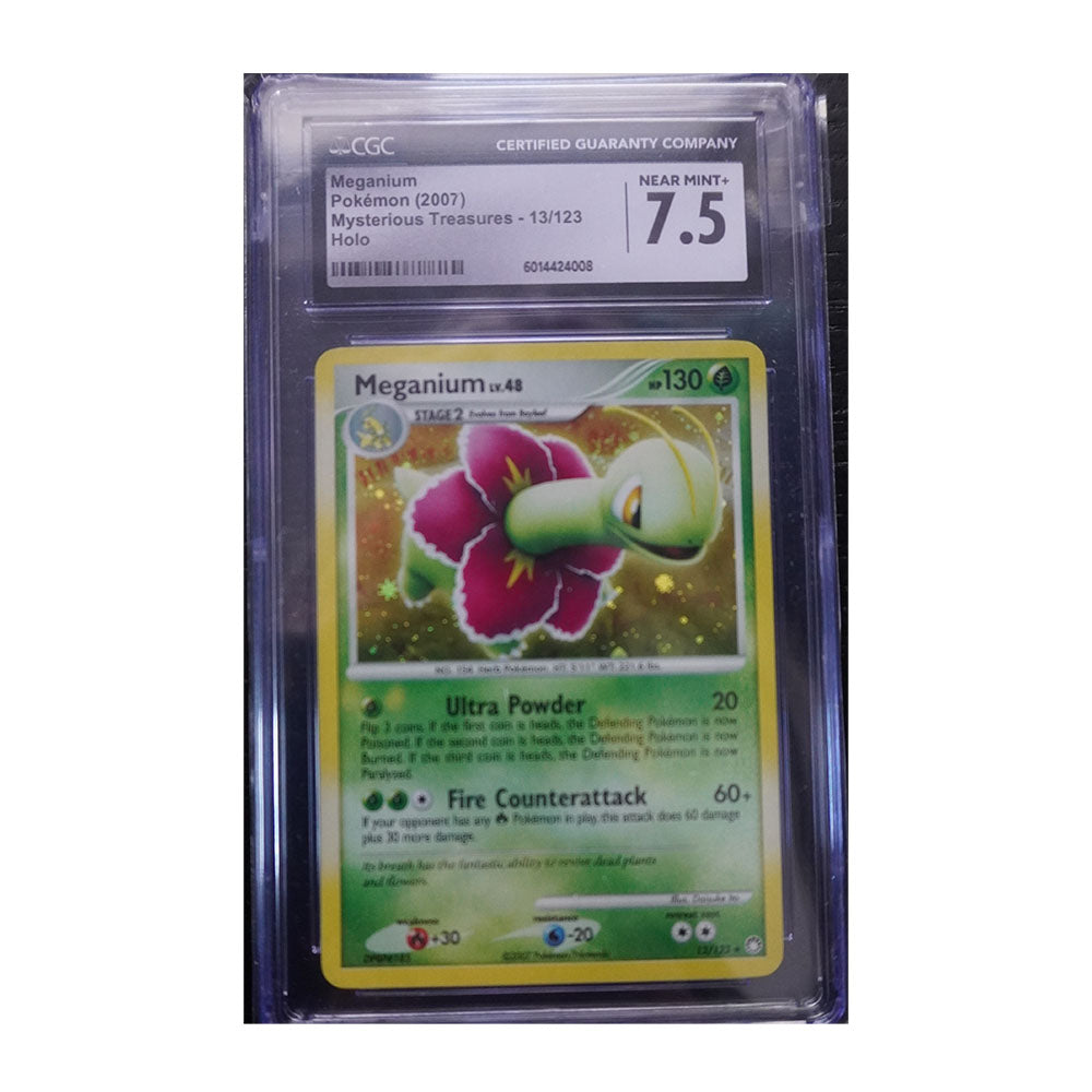 Meganium [Holo, Graded CGC 7.5] -  Mysterious Treasures (MT)