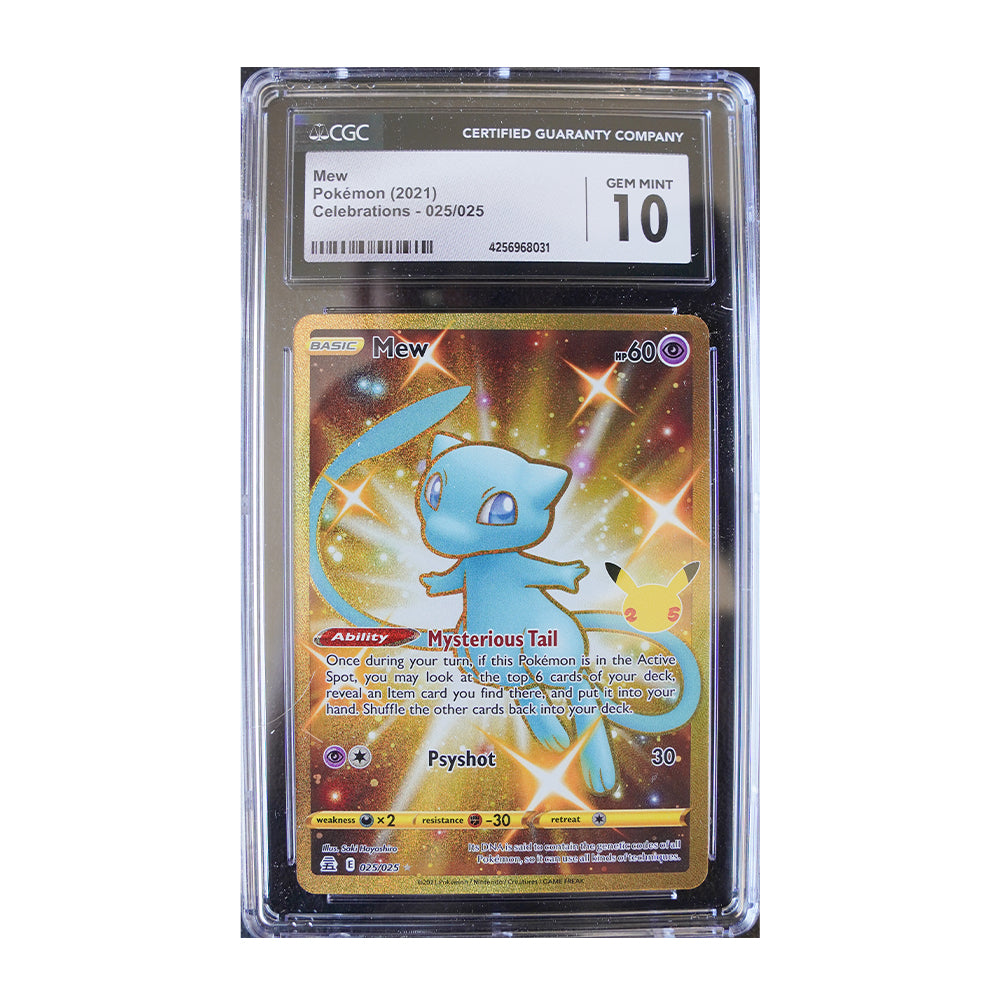 Mew (Secret) [Holo, Graded CGC 10] -  Celebrations (CLB)