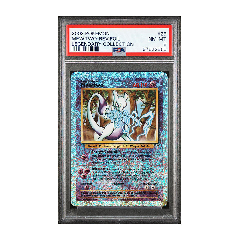 Mewtwo - [Reverse Holo, Graded PSA 8] Legendary Collection (LC)