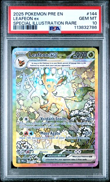 Leafeon Ex #144 - [Graded PSA 10] SV: Prismatic Evolutions (PRE)