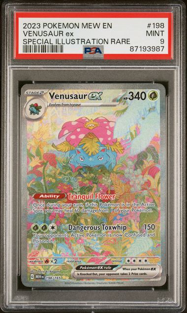 Venusaur Ex Special Illustration Rare #198 - [Graded PSA 9] Scarlet Violet 151 (Mew)