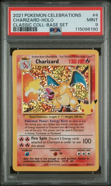Charizard #4 - [Graded PSA 9]  Celebrations: Classic Collection (CCC)
