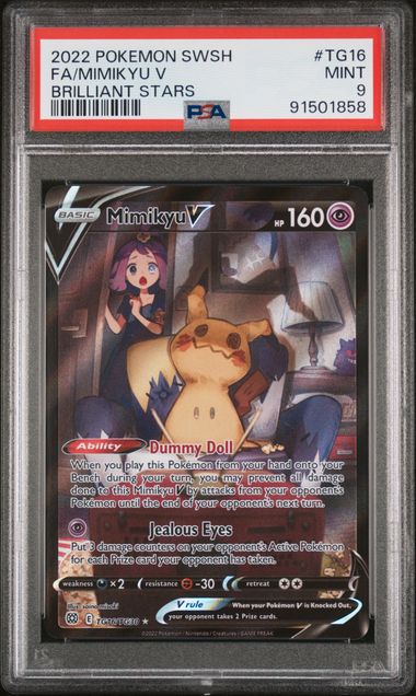 Mimikyu V #TG16 - [Graded PSA 9] SWSH09: Brilliant Stars Trainer Gallery (SWSH09:TG)