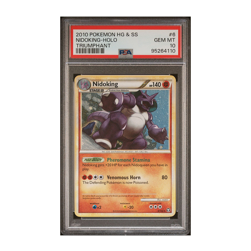 Pokemon HS Triumphant Nidoking outlet SEALED Deck