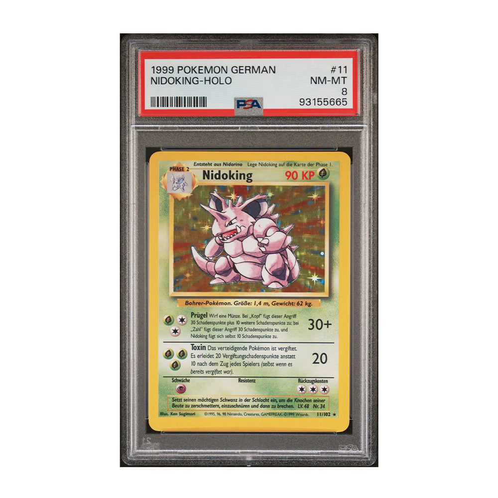 Nidoking - [German, Holo, Graded PSA 8] Base Set (BS)