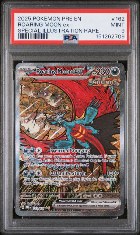 Roaring Moon ex #162 - [PSA Graded 9] Special Illustration Rare - Front