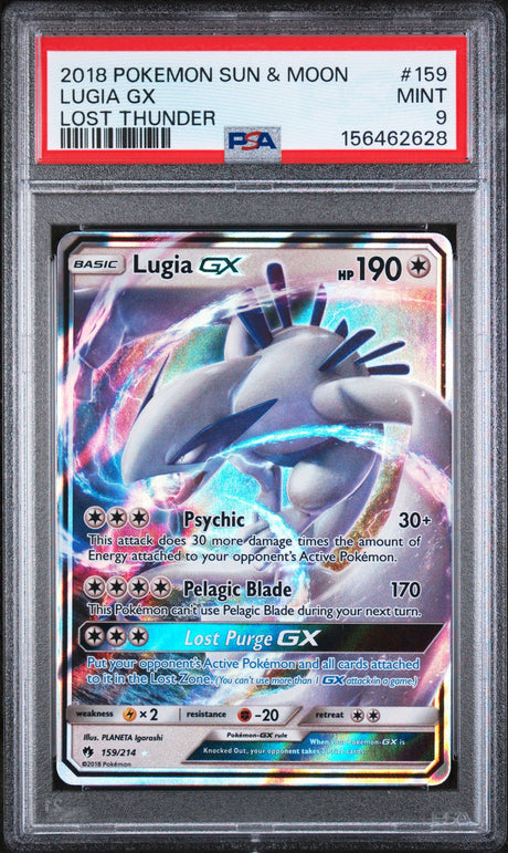 Lugia GX #159 - [PSA Graded 9] Lost Thunder - Front