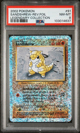 Sandshrew #91 - [Reverse Holo, Graded PSA 8] Legendary Collection