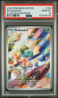 Bulbasaur Illustration Rare #143 - [Graded PSA 10] Stellar Crown