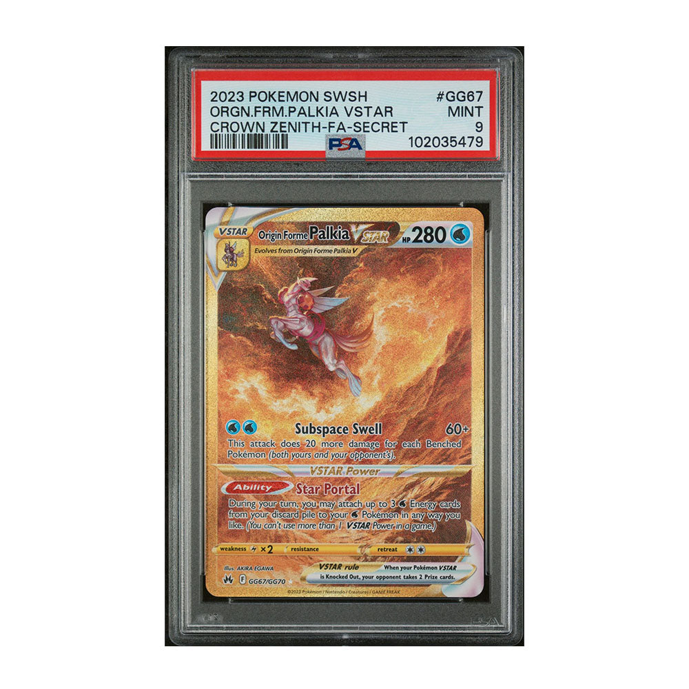 Origin Forme Palkia VSTAR (Secret) - [Holo, Graded PSA 9] Crown Zenith: Galarian Gallery (CRZ:GG)
