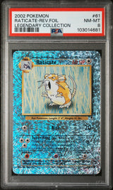 Raticate #61 - [Reverse Holo, Graded PSA 8] Legendary Collection