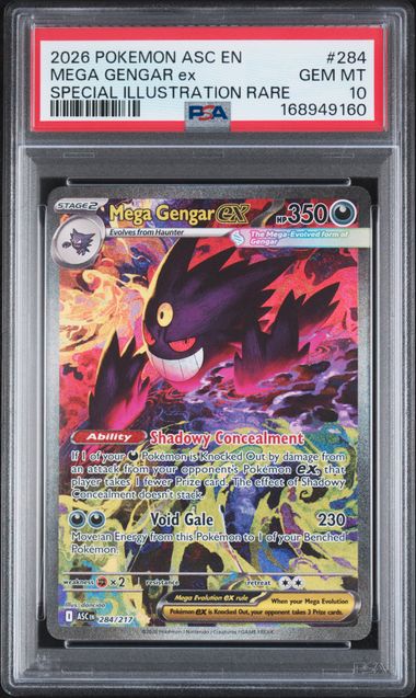 Mega Gengar ex #284 - [Graded PSA 10] ME: Ascended Heroes (ASC)