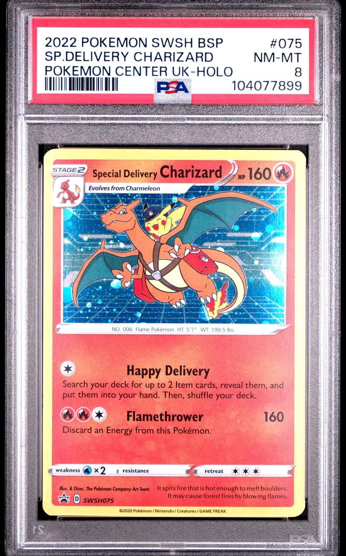 Special Delivery Charizard #075 - [Graded PSA 8] Swsh Black Star Promo