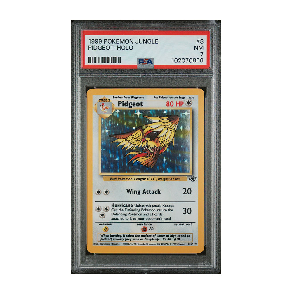 Pidgeot (8) [Holo, Graded PSA 7] - Jungle (JU)