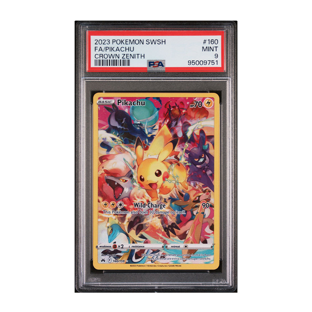 Pikachu (Secret) [Holo, Graded PSA 9] - Crown Zenith (CRZ)