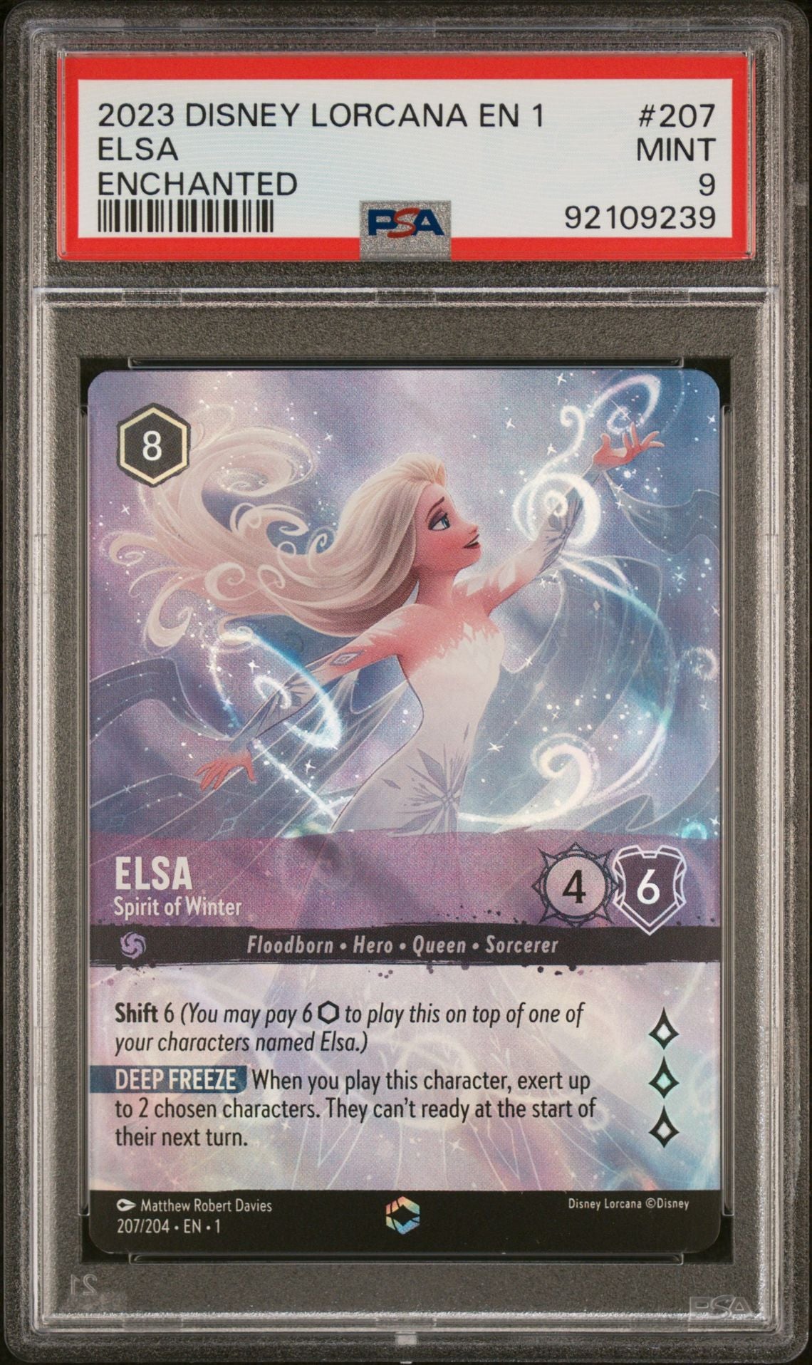 Elsa - Spirit of Winter (Enchanted) [Graded PSA 9] The First Chapter (1)