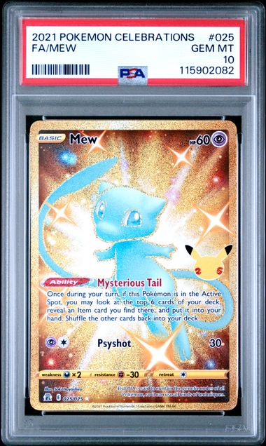Mew (Secret) #25 - [Graded PSA 10] Celebrations (CLB)