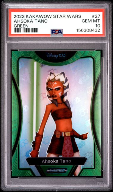 Ahsoka Tano (Green) #27 - [Graded PSA 10] 2023 Kakawow Star Wars