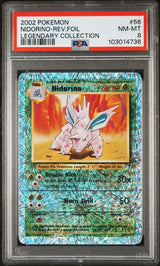 Nidorino #56 - [Reverse Holo, Graded PSA 8] Legendary Collection