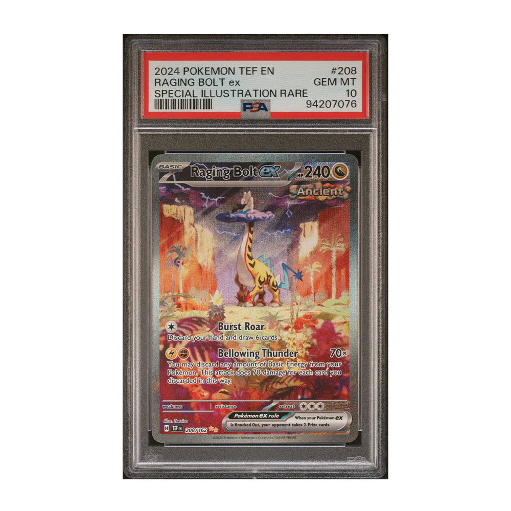 Raging Bolt ex 208/162 [Holo, Graded PSA 10] - SV05: Temporal Forces (TEF)