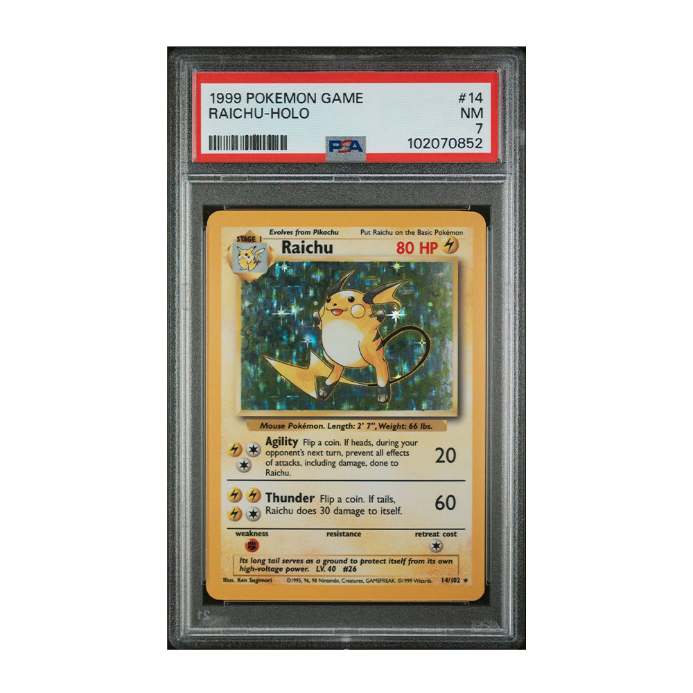 Raichu (14) [Holo, Graded PSA 7] - Base Set (BS)