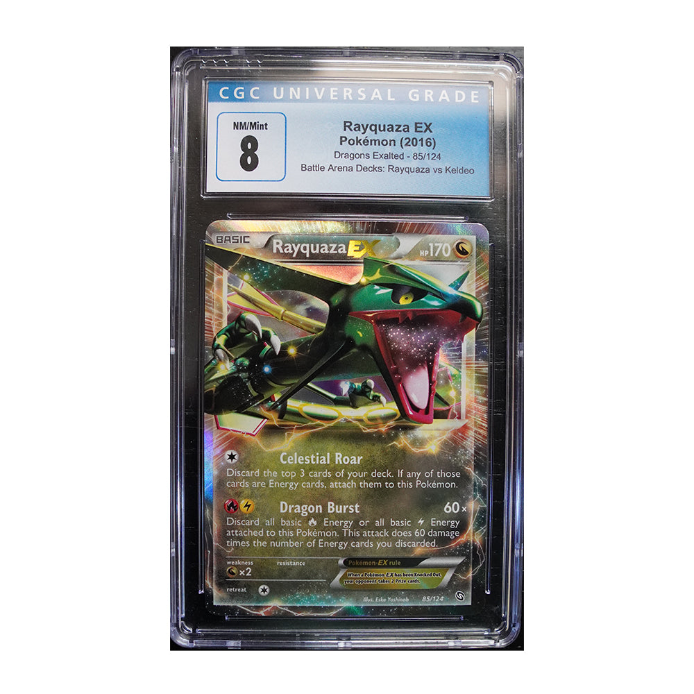 Rayquaza EX [Holo, Graded CGC 8] - Dragons Exalted (DRX)