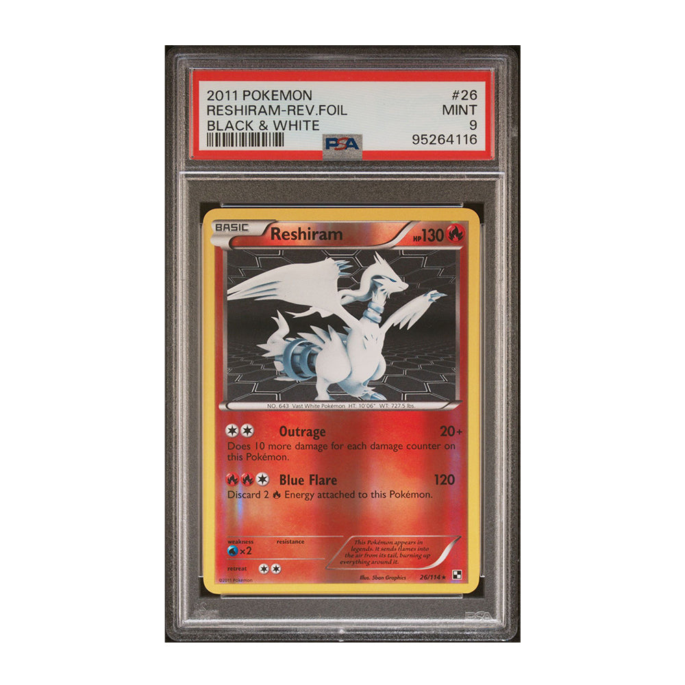 Reshiram 26/114 [Reverse Holo, Graded PSA 9] - Black and White (BLW)