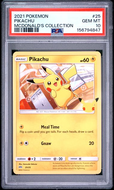 Pikachu #25 - [Graded PSA 9] McDonald's 25th Anniversary Promos (M21)