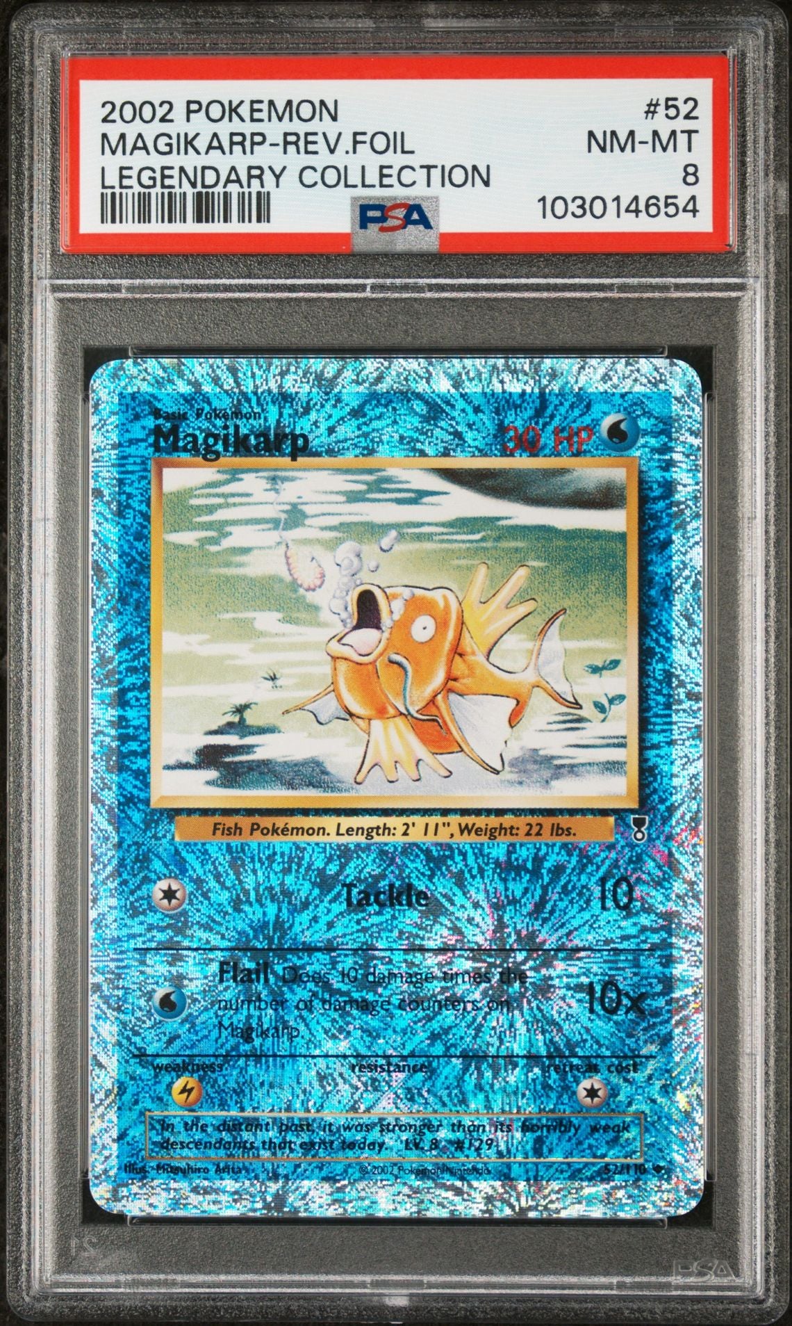 Magikarp #52 - [Reverse Holo, Graded PSA 8] Legendary Collection