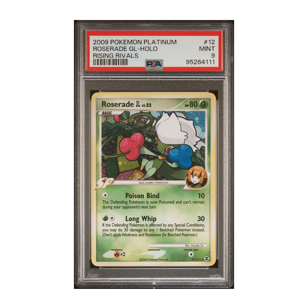 Roserade GL 12/111 - [Holo, Graded PSA 9] Rising Rivals (RR)