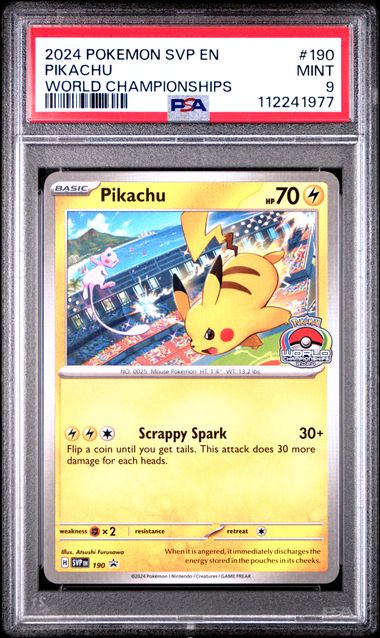 Pikachu #190 - [Graded PSA 9] SV: Scarlet & Violet Promo Cards (SVP)