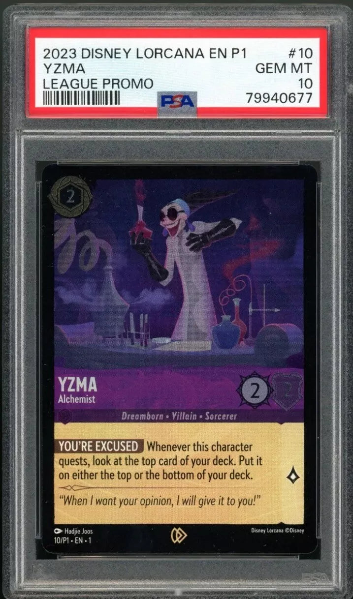 Yzma - Alchemist - [Foil, Organized Play, Graded PSA 10] Promo (P1)