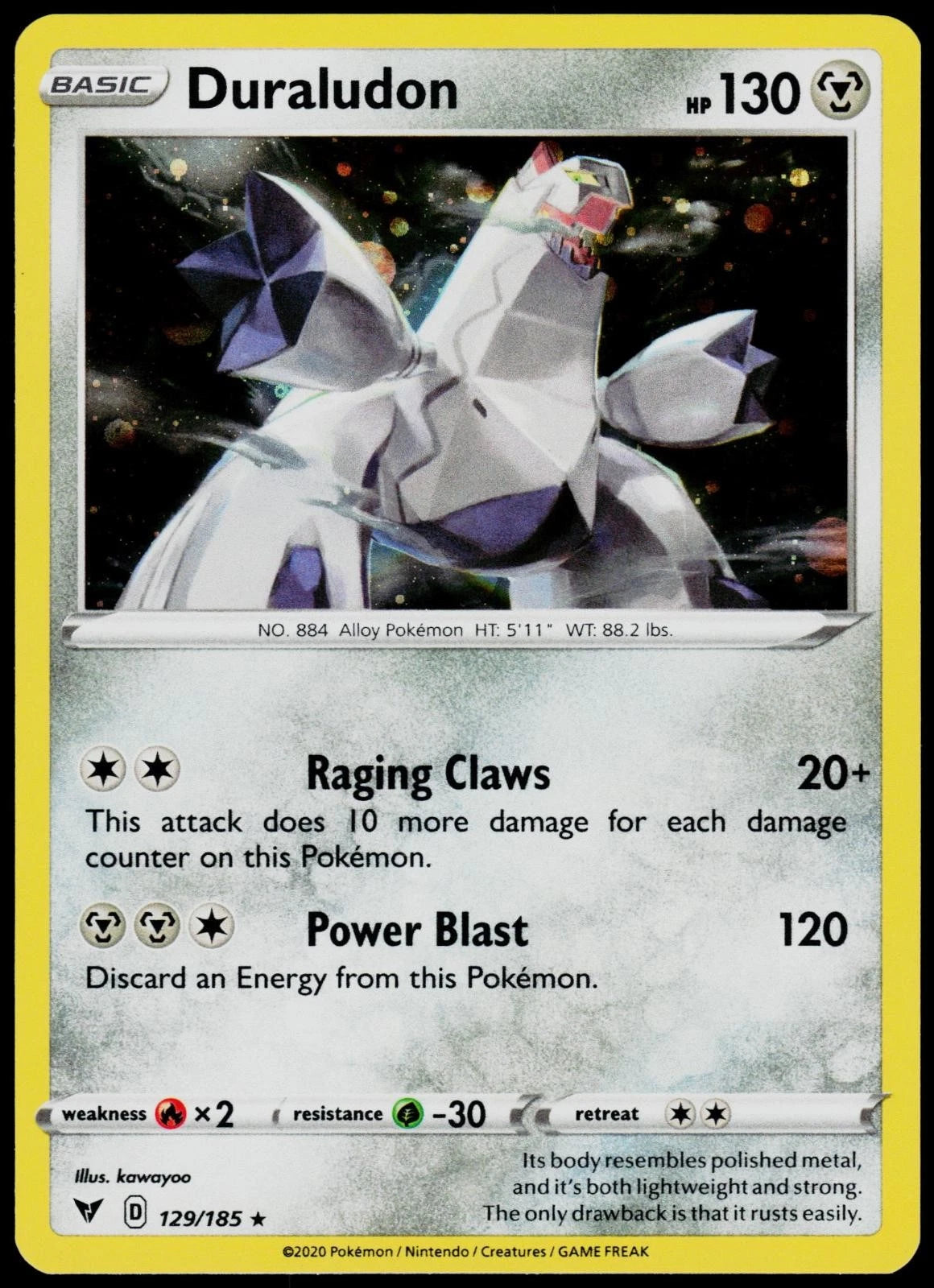 Duraludon - 129/185 (Cosmos Holo) (129) - Miscellaneous Cards & Products (MCAP)