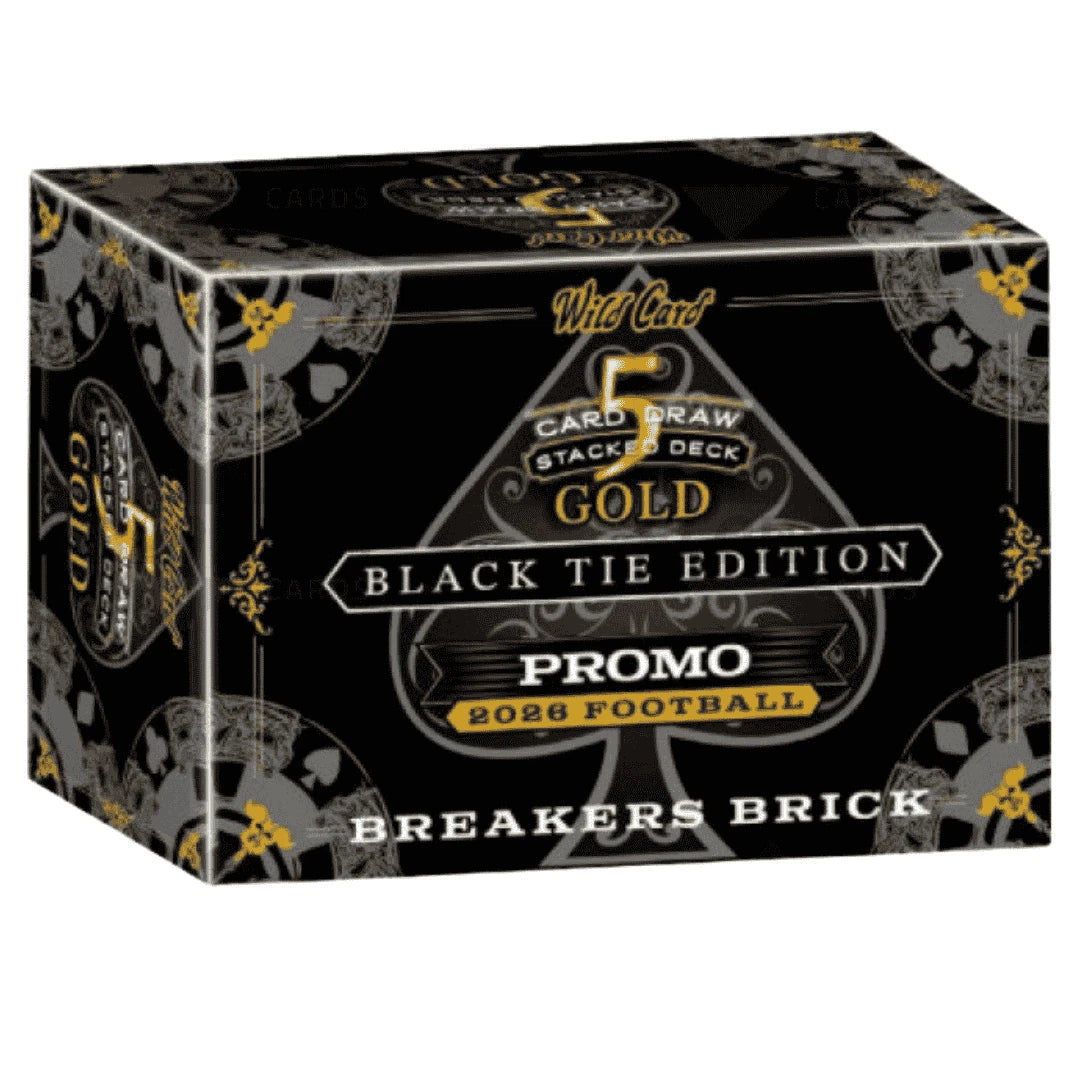 2026 Wild Card Football Stacked Deck Black Tie Edition Breaker Brick