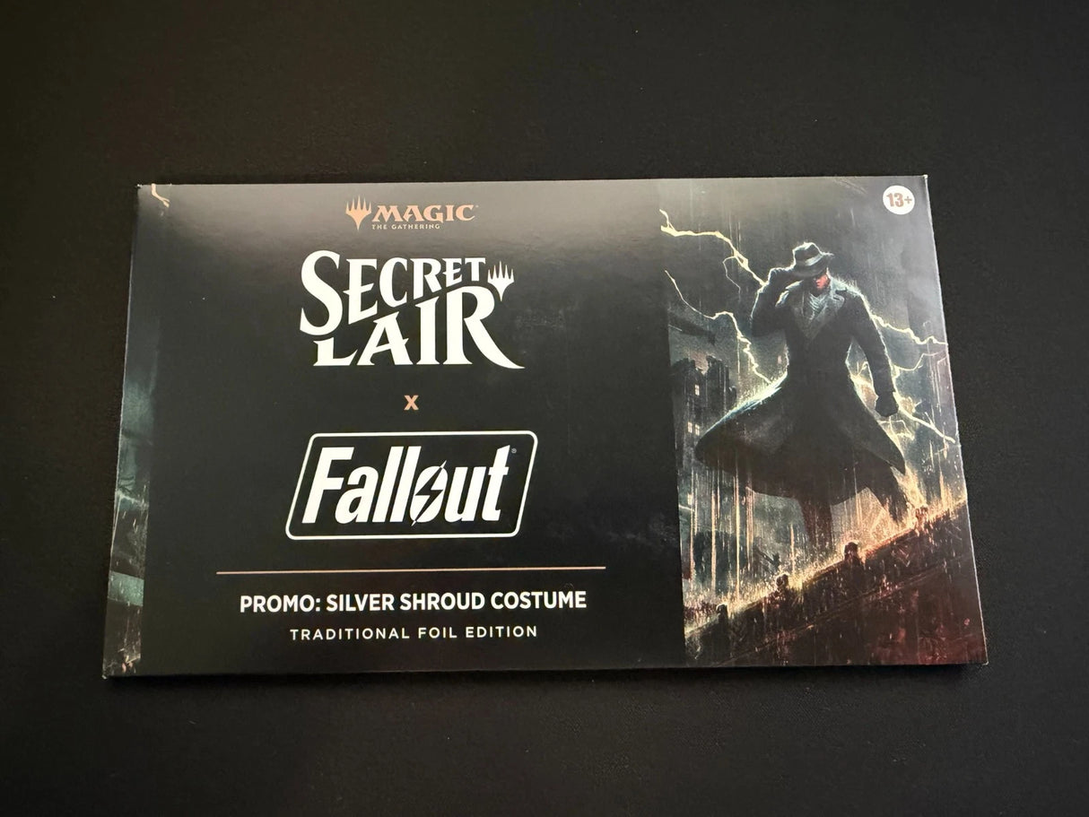Secret Lair Drop: Secret Lair x Fallout: Promo - Silver Shroud Costume - Traditional Foil Edition - Secret Lair Drop Series (SLD)