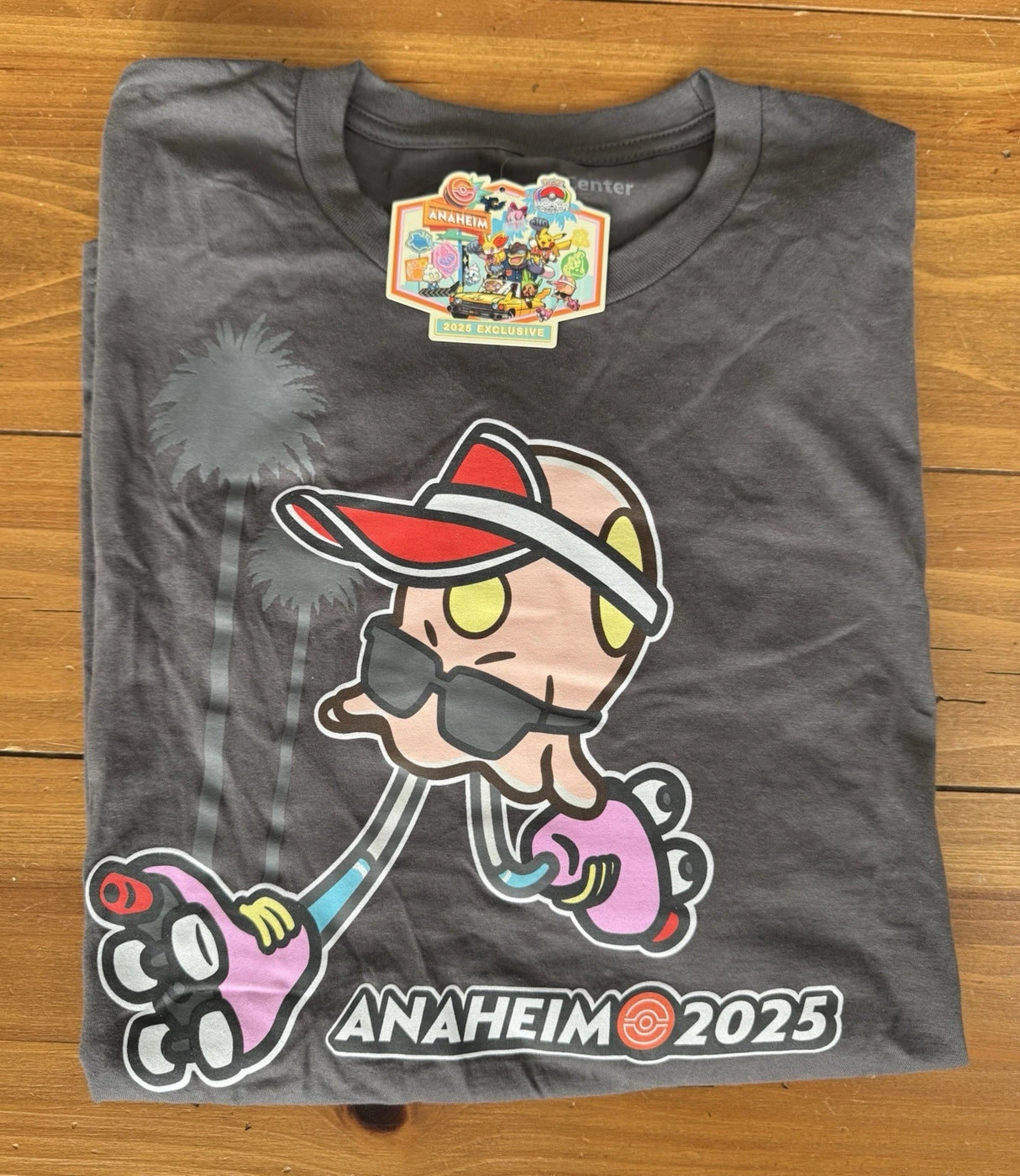 2025 Pokemon World Championships - Toedscool - Adult T-shirt Large - Gray