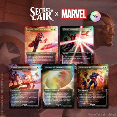 Secret Lair Drop: Secret Lair x Marvel's Captain America - [Rainbow Foil Edition] Secret Lair Drop Series (SLD)