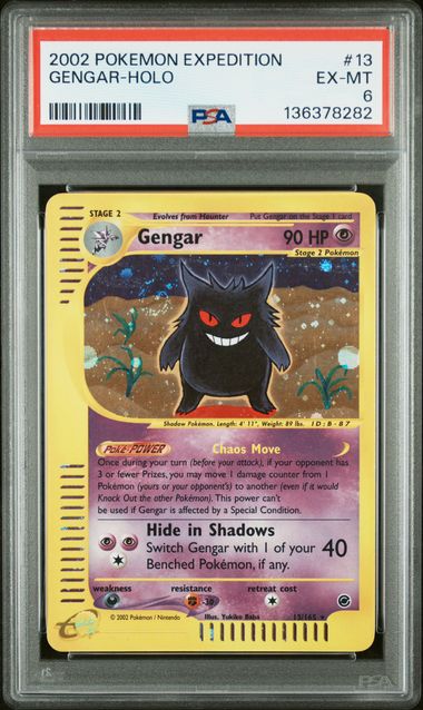 Gengar #13 - [Graded PSA 6] Expedition (EX)