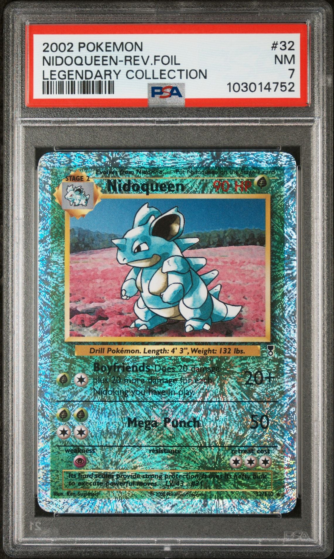Nidoqueen #32 - [Reverse Holo, Graded PSA 7] Legendary Collection