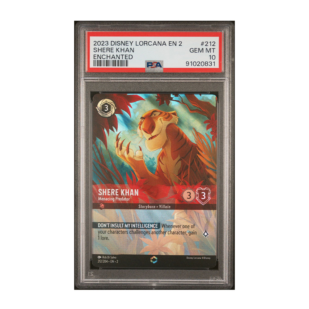 Shere Khan - Menacing Predator - [Foil, Enchanted, Graded PSA 10] Rise of the Floodborn (2)