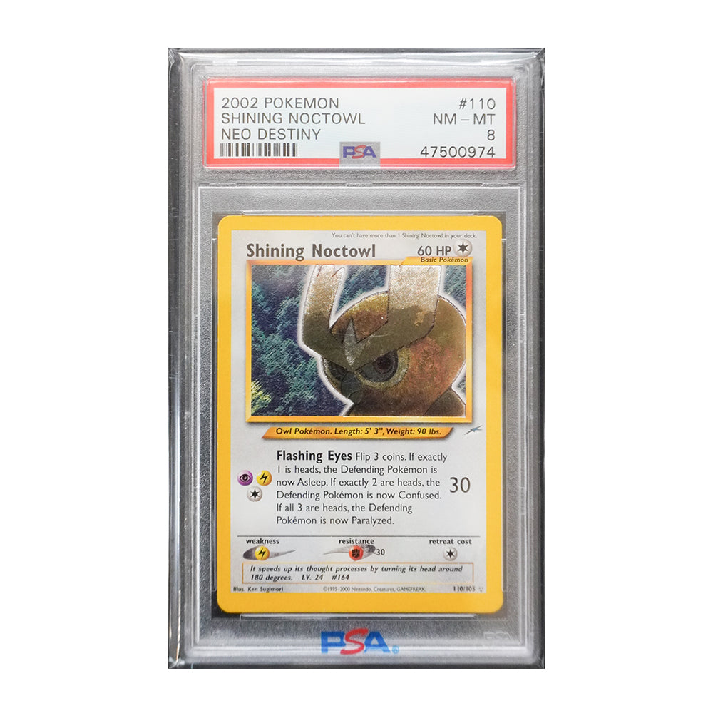 Shining Noctowl [Holo, Graded PSA 8] - Neo Destiny (N4)