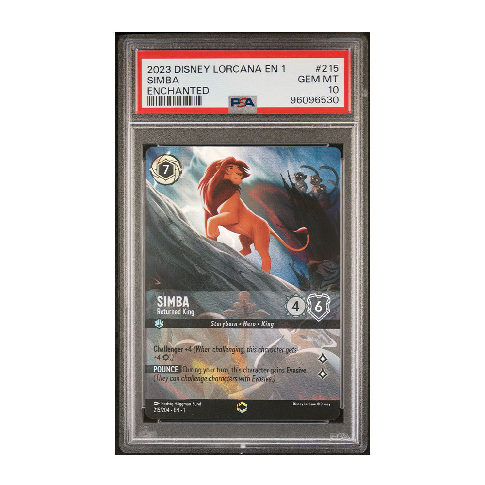 Simba - Returned King (Enchanted) [Foil, Graded PSA 10] The First Chapter (1)