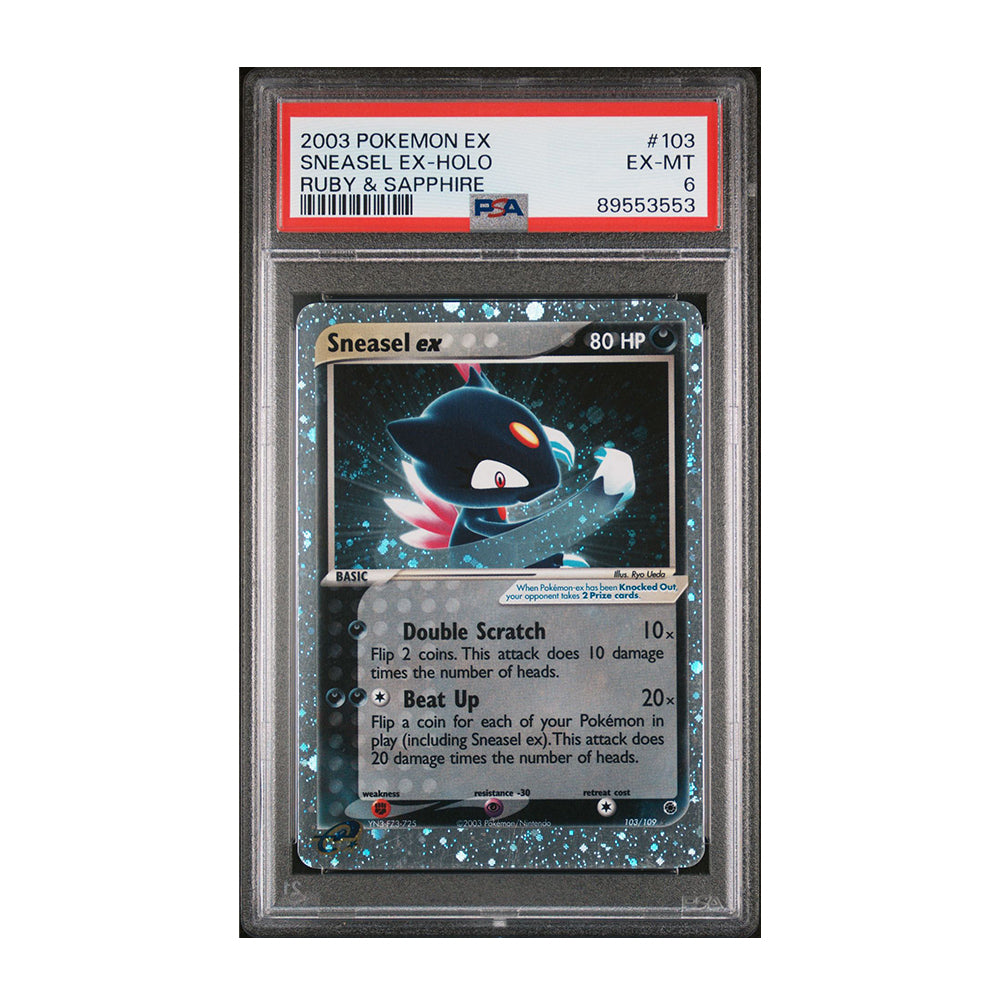 Sneasel Ex [Holo, Graded PSA 6] -  Ruby and Sapphire (RS)