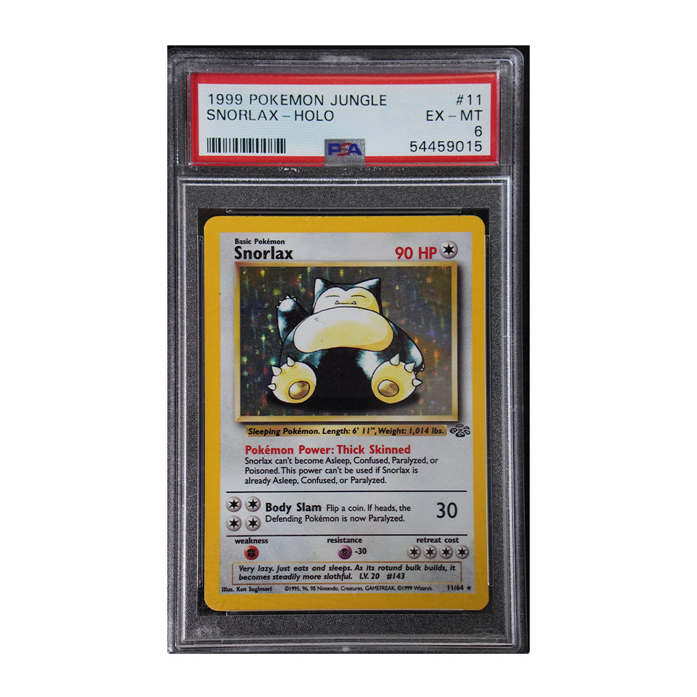 Snorlax (11) - [Holo, Graded PSA 6] Jungle (JU) Jungle