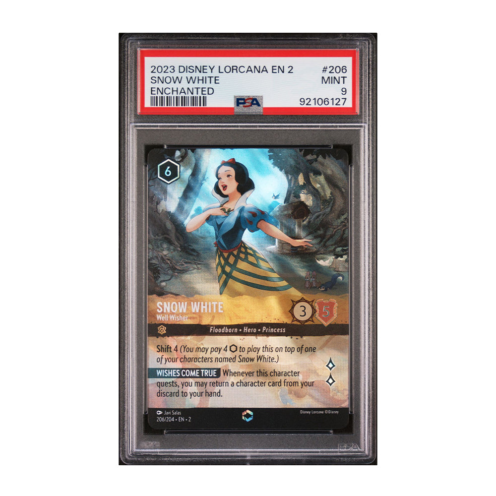 Snow White - Well Wisher - [Foil, Enchanted, Graded PSA 9] Rise of the Floodborn (2)