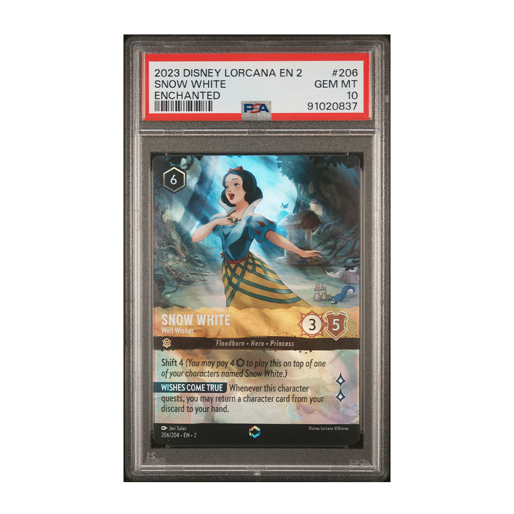 Snow White - Well Wisher - [Foil, Enchanted, Graded PSA 10] Rise of the Floodborn (2)