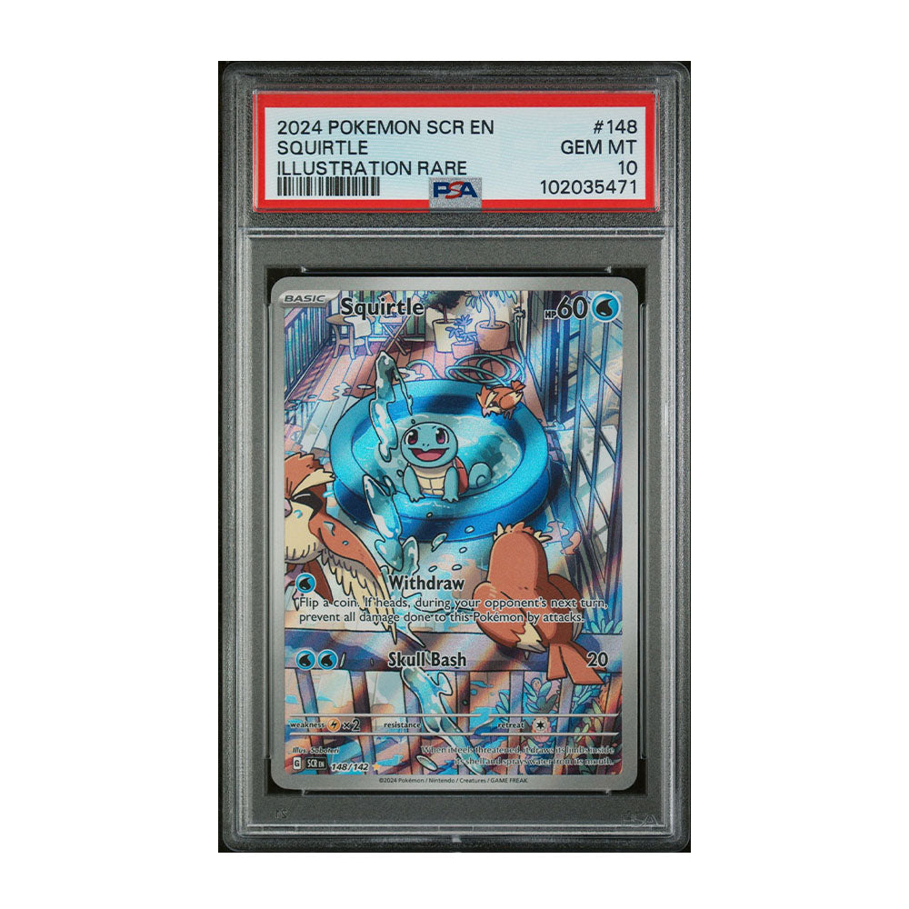 Squirtle [Holo, Graded PSA 10] - SV07: Stellar Crown (SV07)